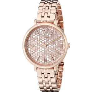Watch strap Fossil ES3804 Stainless steel Rosé 14mm